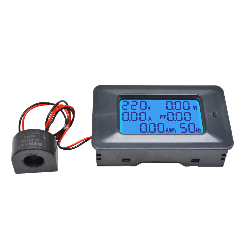 6 in 100A 110-250V Current  Digital LCD Panel Power Monitor Ammeter Voltmeter