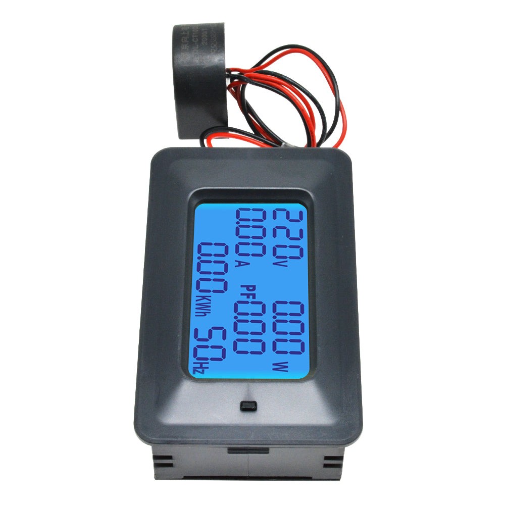 6 in 100A 110-250V Current  Digital LCD Panel Power Monitor Ammeter Voltmeter