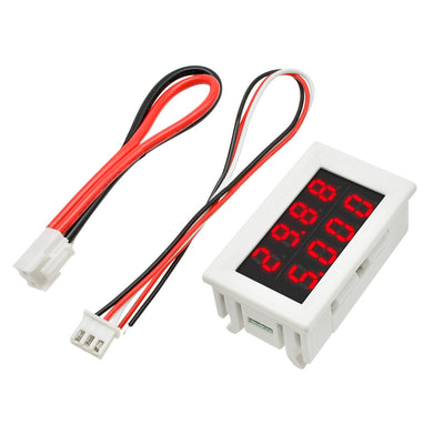 10A Dual Digital 5 Wire Voltmeter Ammeter Red LED Volt Amp Meter Gauge DC 100V