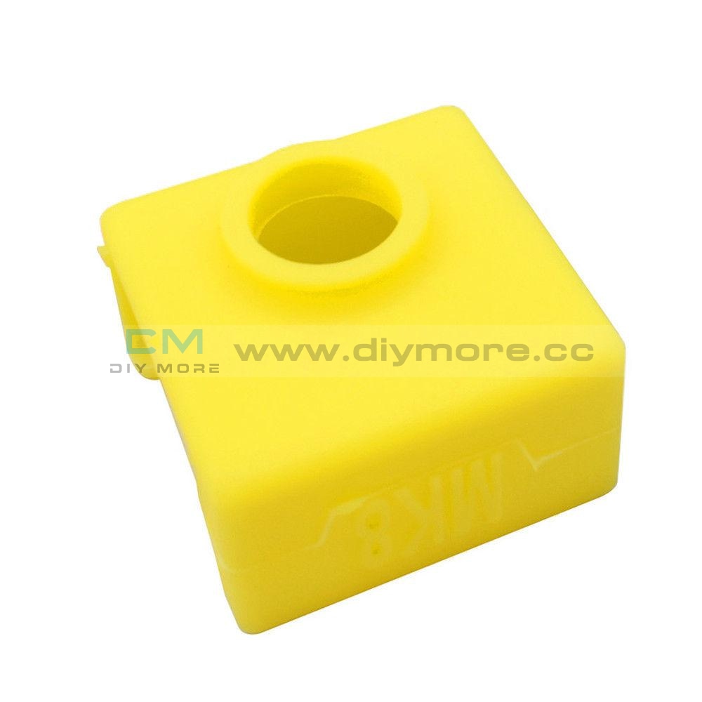 3D Printer Silicone Sock Heater Block Cover Mk7 Mk8 Hotend Protect Yellow Printing