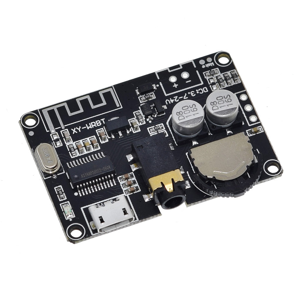Adjustable Volume DC 3.7V-24V Bluetooth 5.0 Stereo Audio Decoder Board Module
