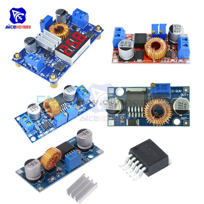 Xl4015 Max 5A 75W Cc/cv Dc 4 38V To 1.25 36V Adjustable Step Down Buck Boost Converter Power Supply