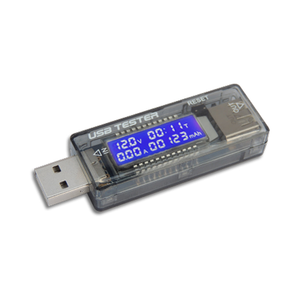 DC4-20V USB Black Case Of LCD Display Of USB Current And Voltage Tester