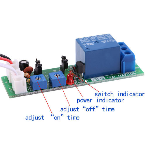 DC 12V Adjustable Infinite Cycle Delay Timer Relay ON-OFF Switch 0 ~ 120 Minutes