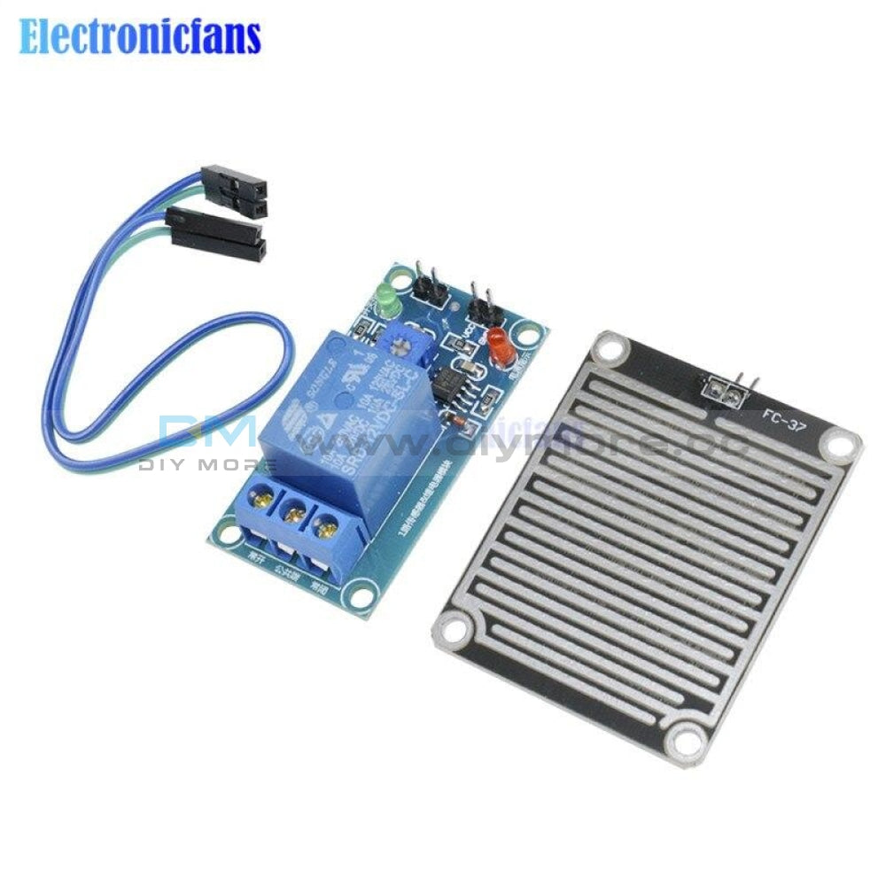 Diymore 12V Raindrops Controller Module Rain Sensor Relay For Arduino Foliar Moisture M35 Monitor