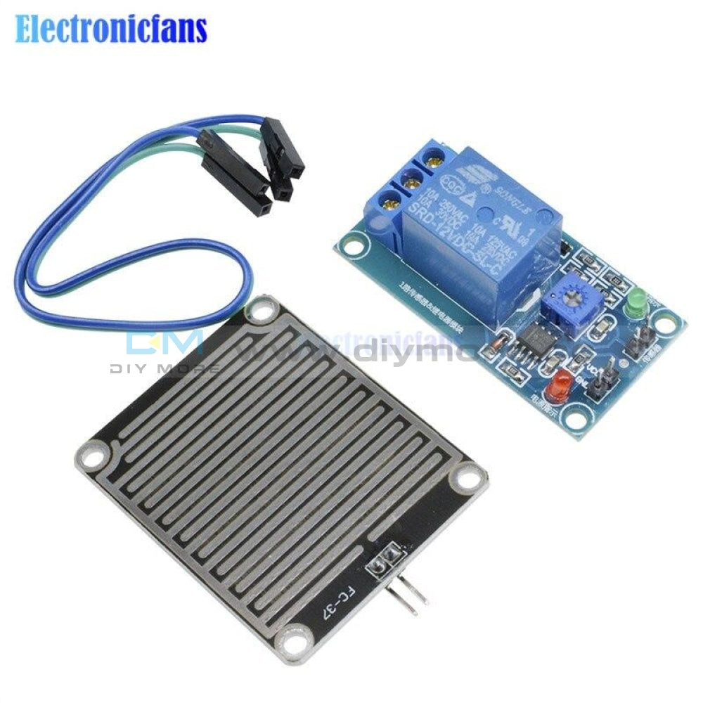 Diymore 12V Raindrops Controller Module Rain Sensor Relay For Arduino Foliar Moisture M35 Monitor