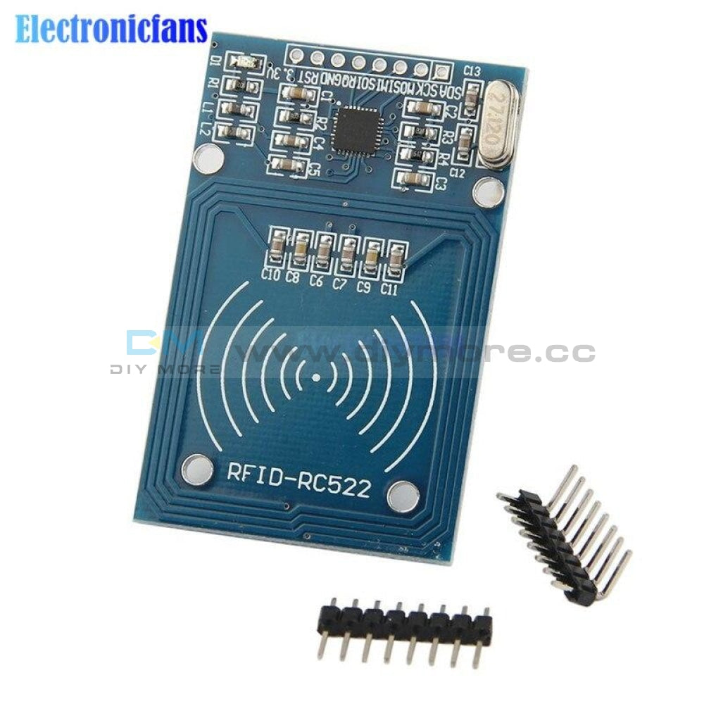 Diymore 5Pcs Mfrc 522 Rc522 Rfid Rf Ic Module S50 Spi Writer Reader Sensor Card Kits 3.3V Dc