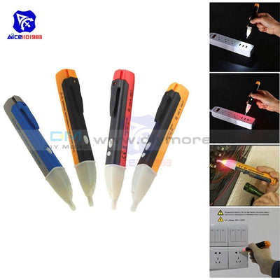 Diymore Ac Electric Test Pencil Voltage Power Detector Tester Non Contact Pen Stick 90 1000V Led