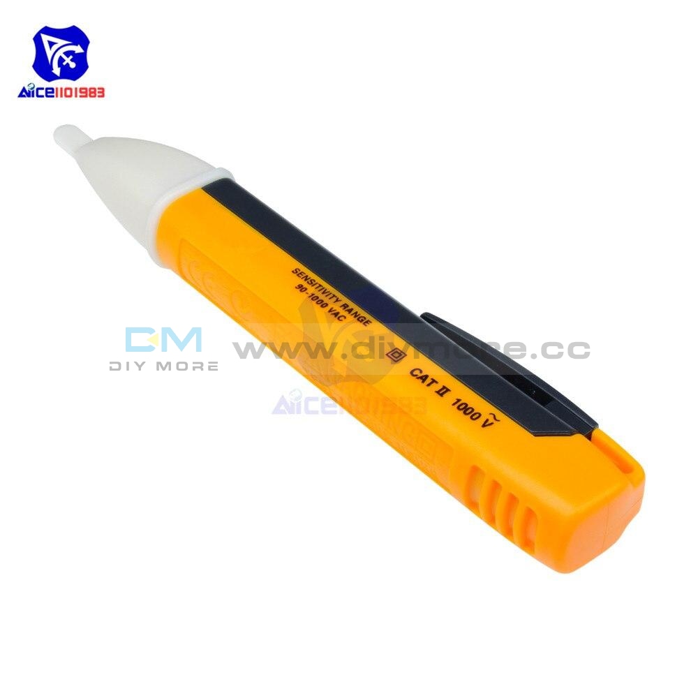 Diymore Ac Electric Test Pencil Voltage Power Detector Tester Non Contact Pen Stick 90 1000V Led