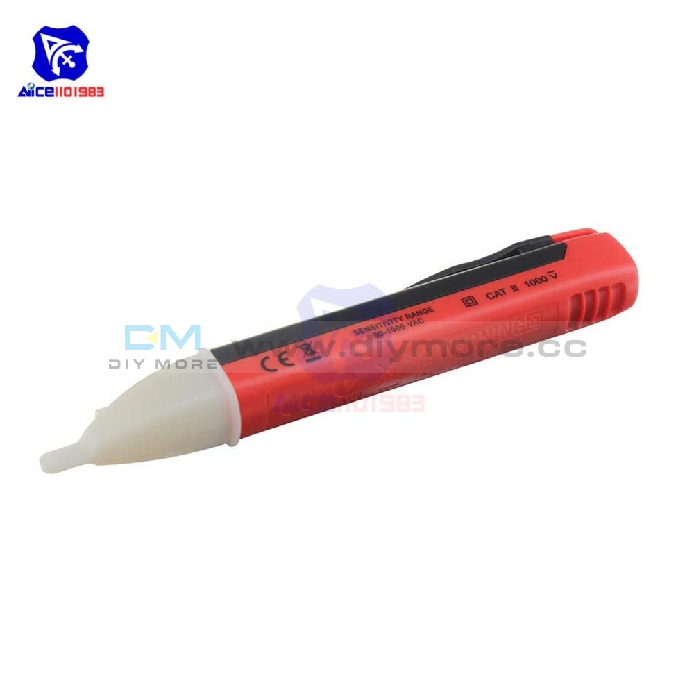 Diymore Ac Electric Test Pencil Voltage Power Detector Tester Non Contact Pen Stick 90 1000V Led