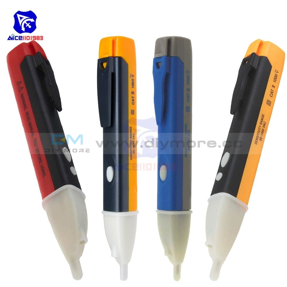Diymore Ac Electric Test Pencil Voltage Power Detector Tester Non Contact Pen Stick 90 1000V Led