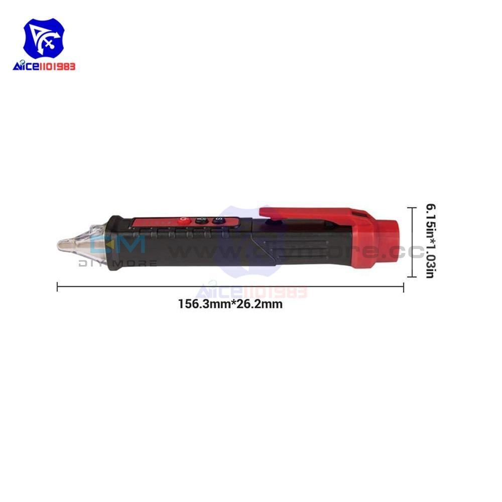 Diymore Ac Voltage Detector Adjustable Sensitivity Non Contact Induction Electric Pen 12V 1000V