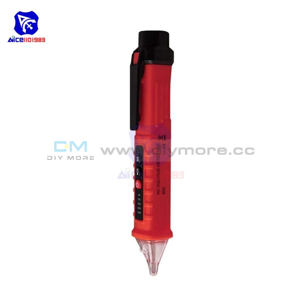 Diymore Ac Voltage Detector Adjustable Sensitivity Non Contact Induction Electric Pen 12V 1000V