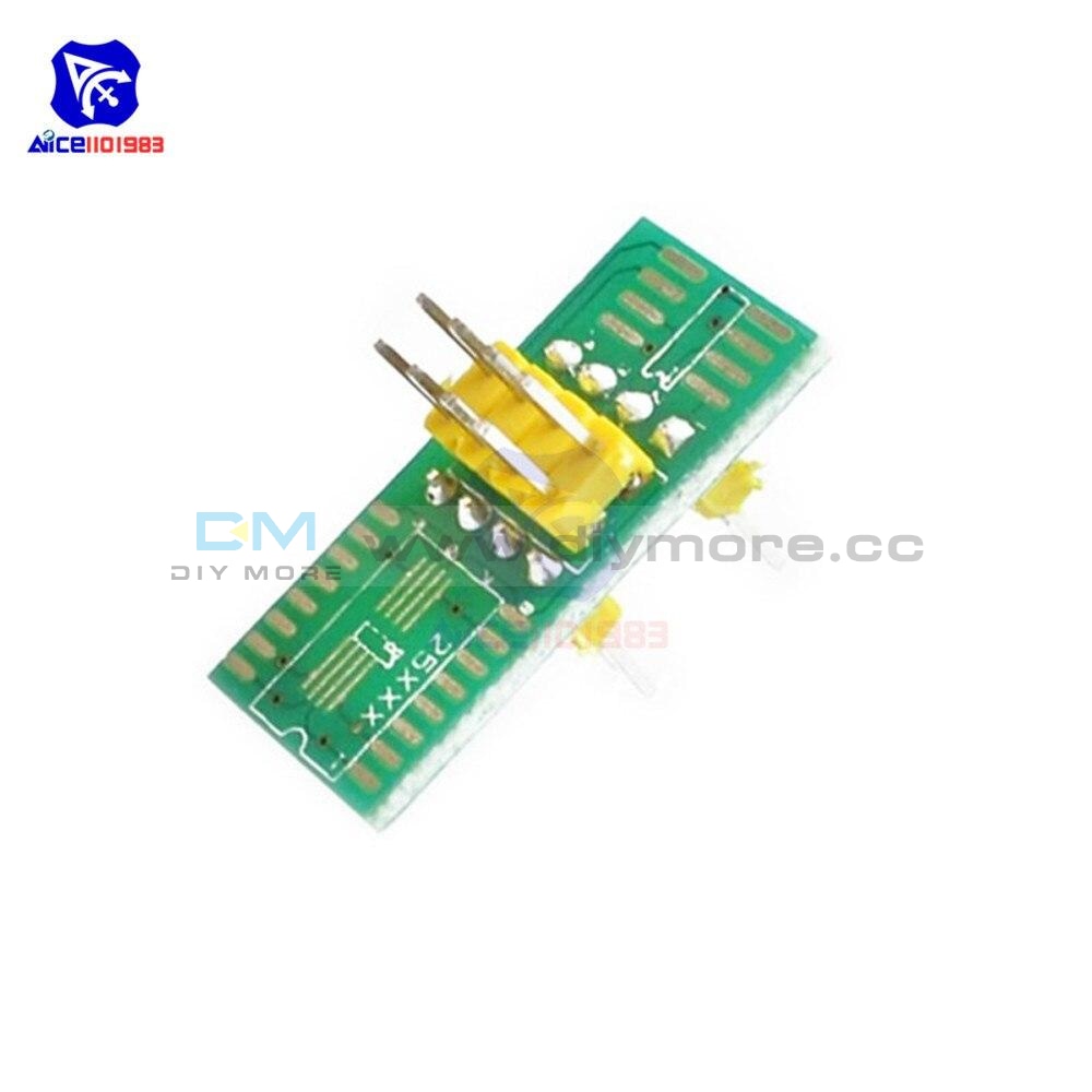 Diymore Soic8 Sop8 Test Flash Chips Ic Socket Adapter Bios/24/25/93 For Eeprom 93Cxx/25Cxx/24Cxx In
