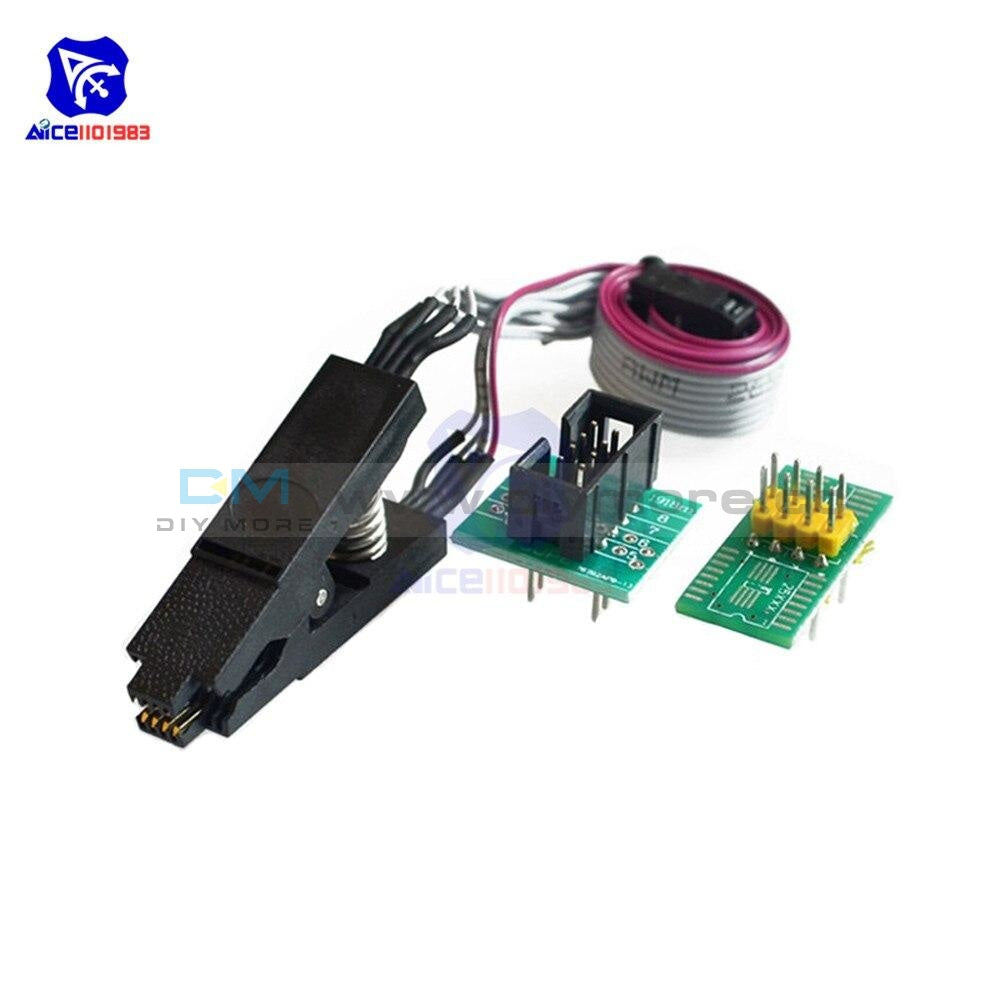 Diymore Soic8 Sop8 Test Flash Chips Ic Socket Adapter Bios/24/25/93 For Eeprom 93Cxx/25Cxx/24Cxx In