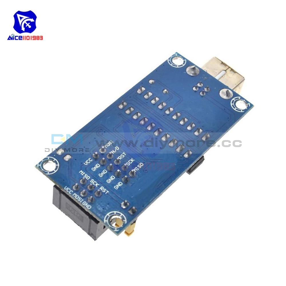 diymore USBtinyISP USBTiny AVR ISP Programmer 6/10 Pin Bootloader for ...