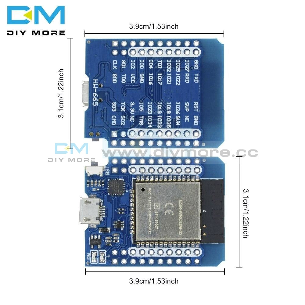 D1 Esp8266 Esp32 Esp-32S Wifi Bluetooth Cp2104 Development Board Module For Arduino Motherboard