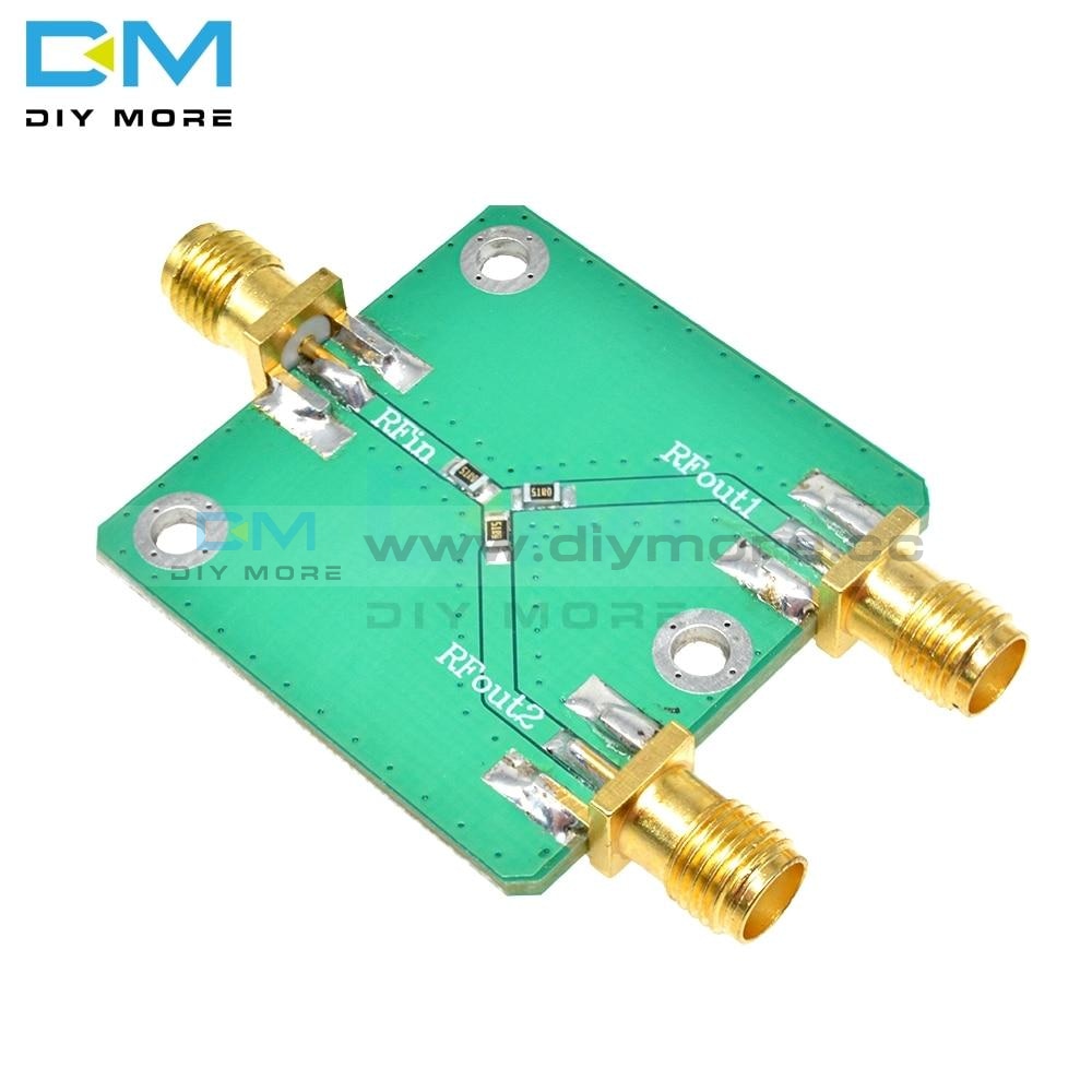 Rf Power Splitter Dc-5Ghz Microwave Resistance Divider 1 To 2 Combiner Sma Radio Frequency 33*33Mm