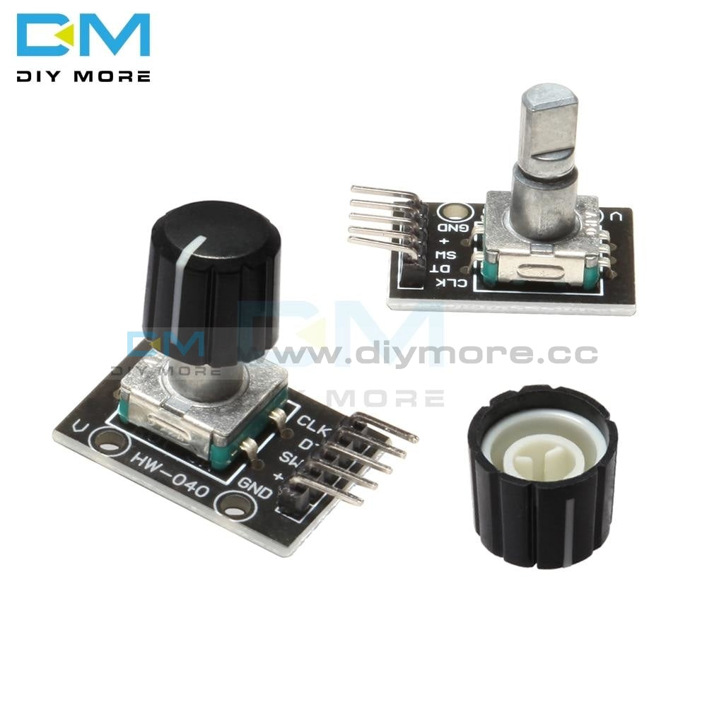 5Pcs Lot Ky-040 360 Degrees Rotary Switch Encoder Module With 15X13.5 Mm Potentiometer Half Shaft