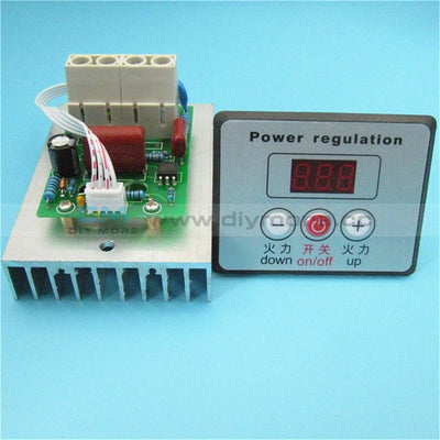 Ac 220V 10000W Digital Voltage Regulator Speed Controller Scr Dimmer Thermostat Motor