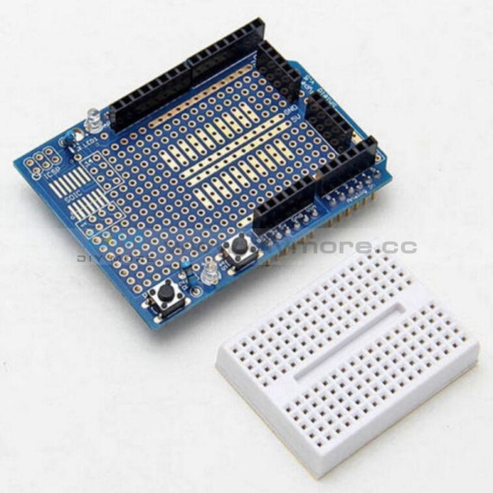 Uno Arduino Prototyping Shield Board Module + Mini Breadboard