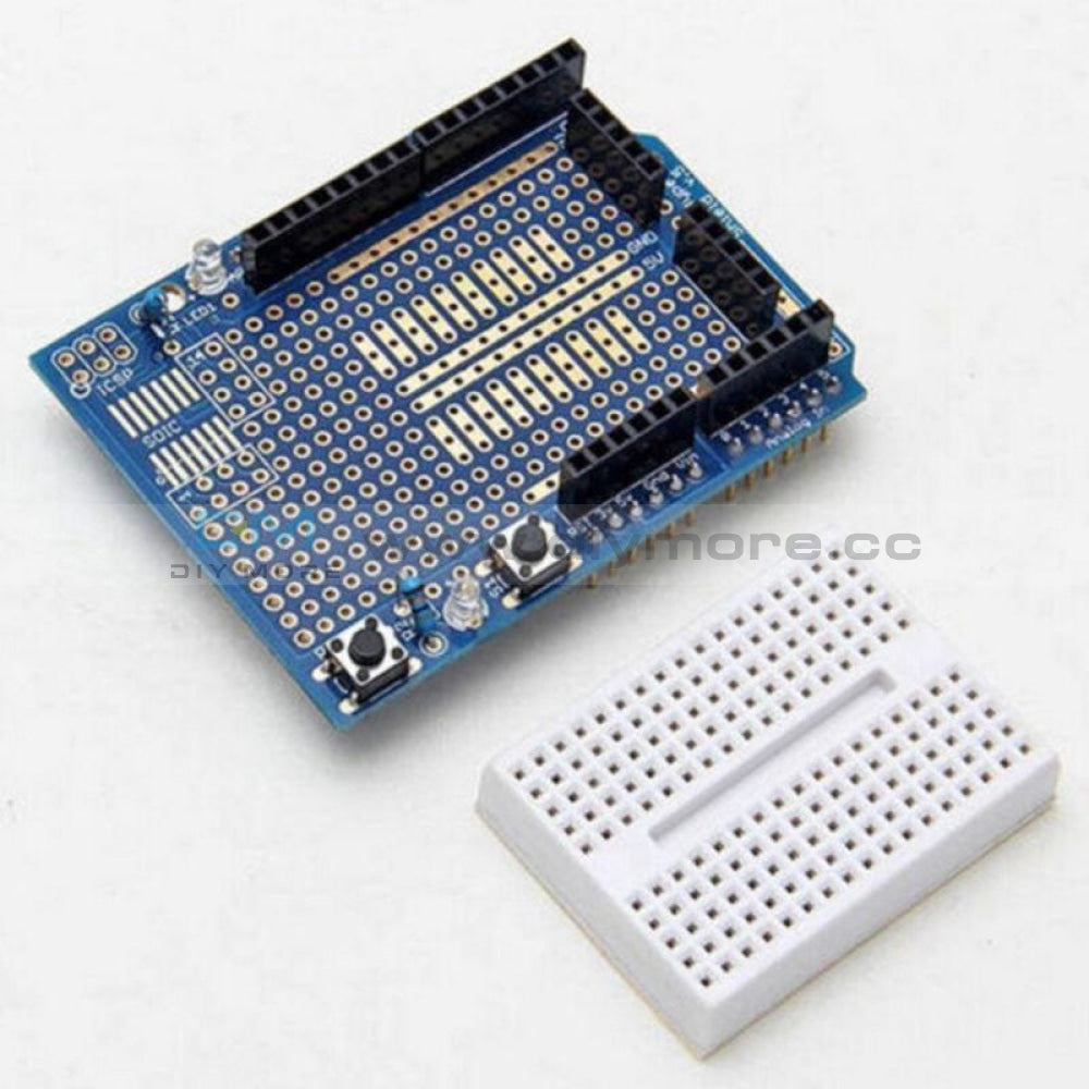 UNO Arduino Prototyping Shield Board Module + Mini Breadboard – diymore