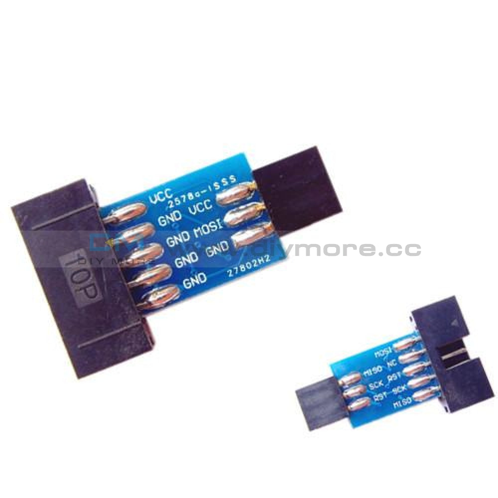10 Pin Convert to Standard 6 Pin Adapter Board ATMEL AVRISP USBASP ...