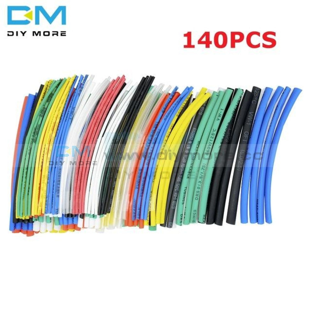 127/140/328/530Pcs Assorted Polyolefin Heat Shrink Tube Sleeve Electrical Cable Kits 8 Sizes