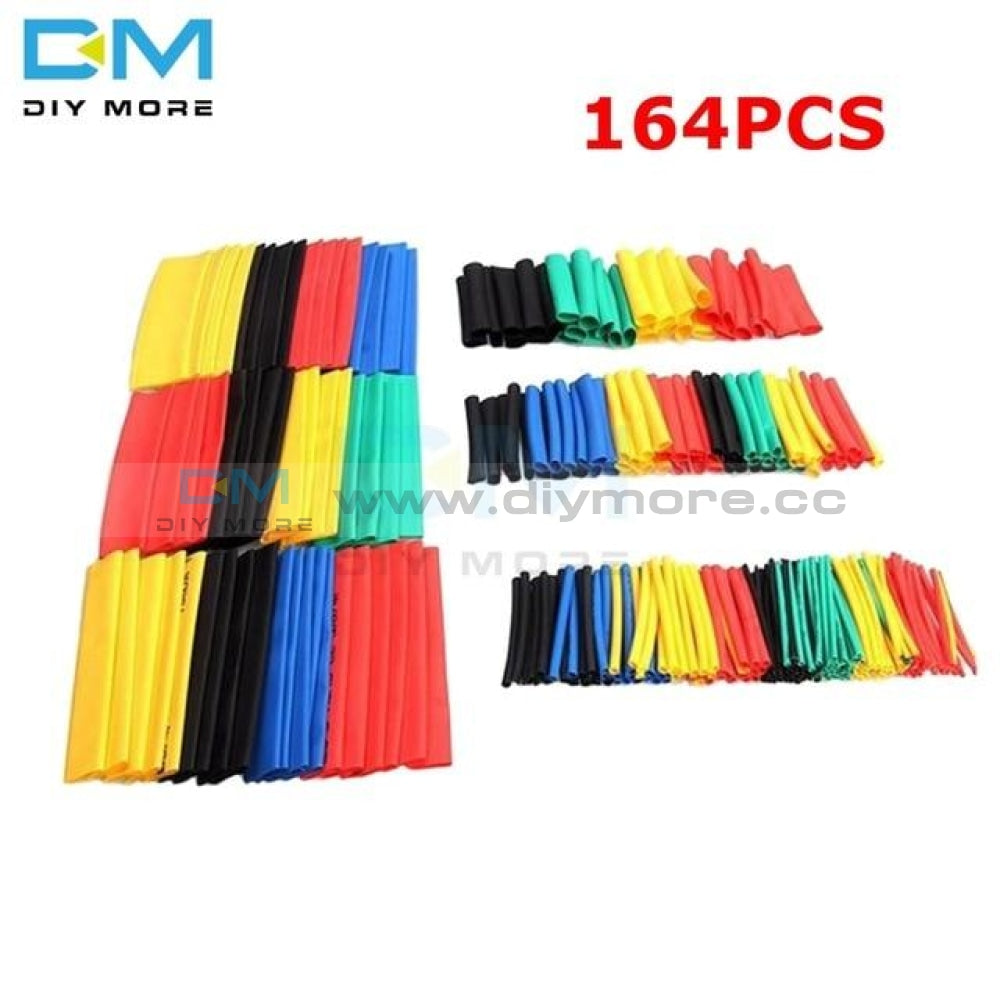127/140/328/530Pcs Assorted Polyolefin Heat Shrink Tube Sleeve Electrical Cable Kits 8 Sizes