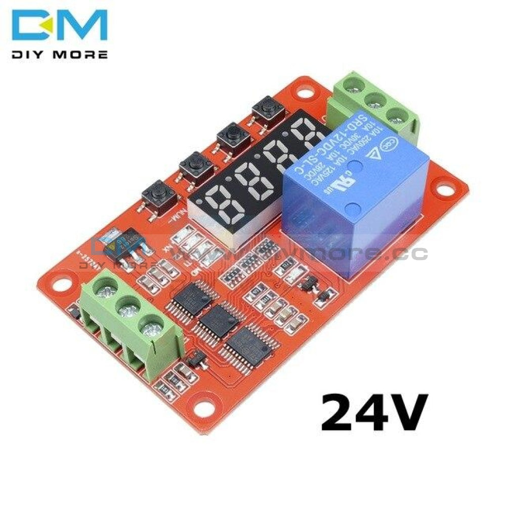 Dc 5V/12V/24V Multifunction Self Lock Relay Plc Digital Display Cycle Delay Time Timer Switch Module
