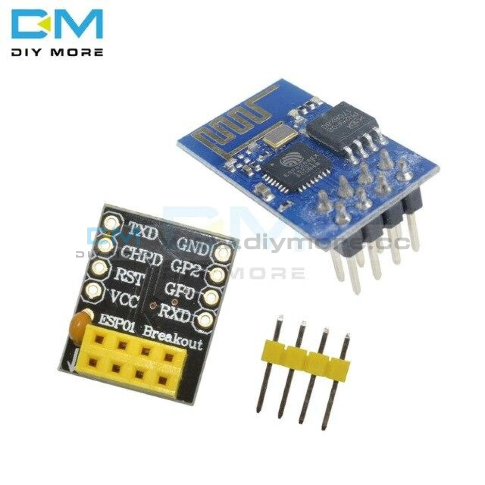 Esp 01 01S Esp8266 Model Of The Esp8266 Serial Breadboard Adapter To Wifi Transceiver Module
