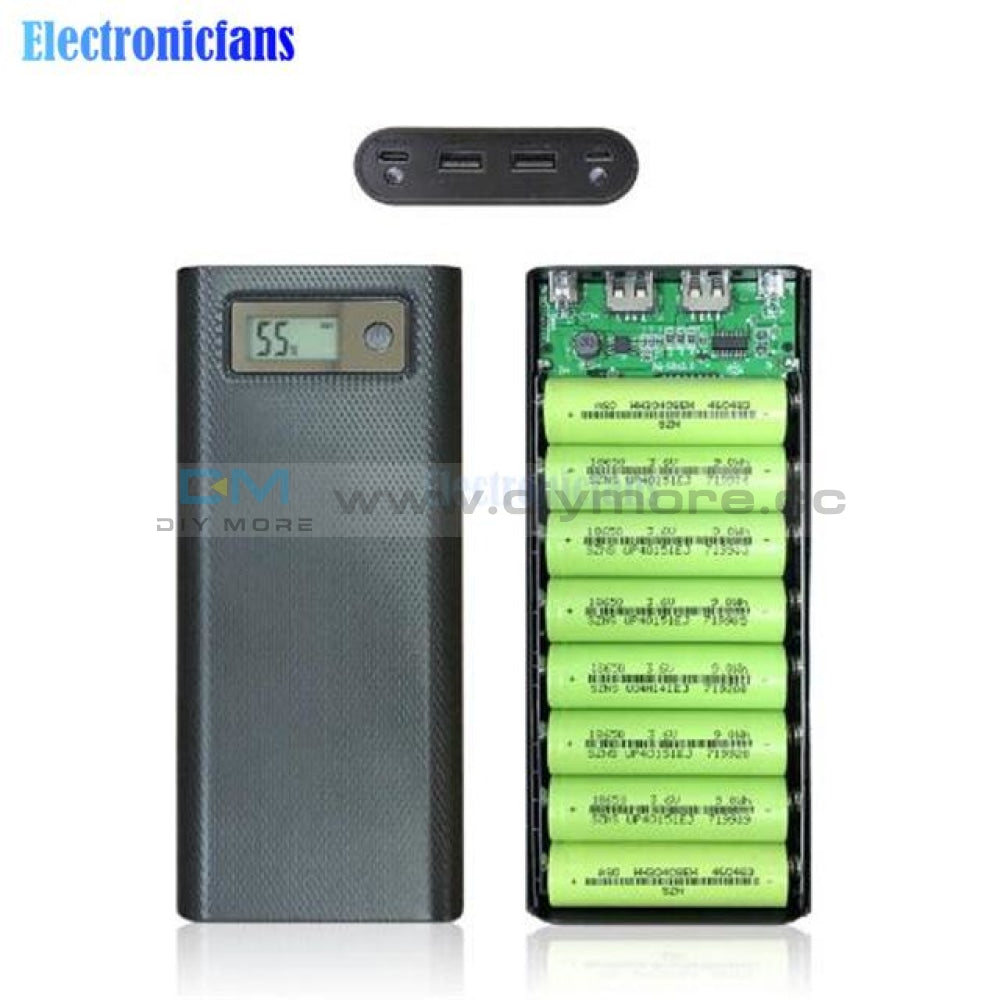 5600Mah 2X 18650 Usb Power Bank Battery Charger Case Diy Box For Smart Phone Mp3 Electronic Mobile