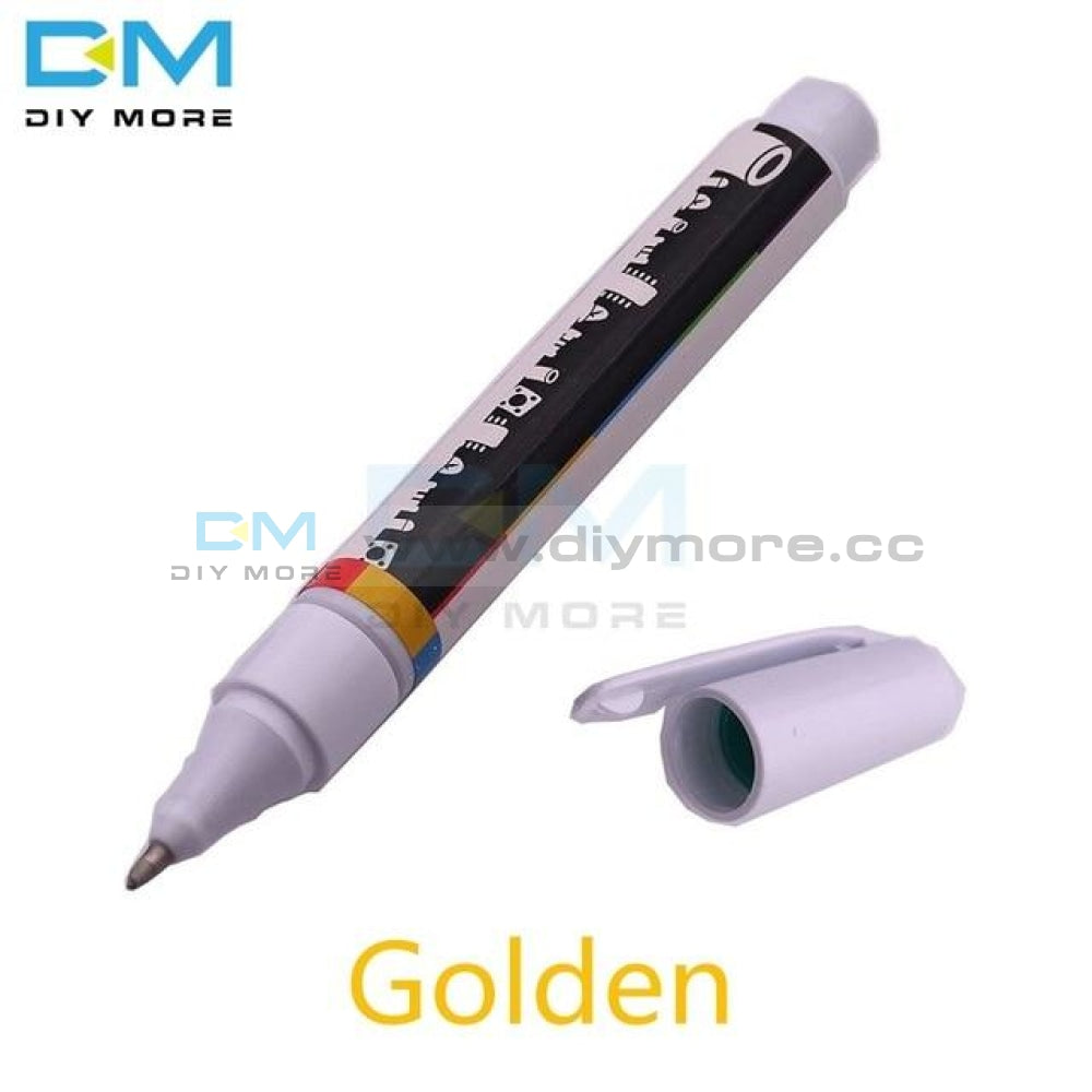 6Ml Conductive Ink Pen Gold Electronic Circuit Draw Instantly Magical Diy Maker Student Kids