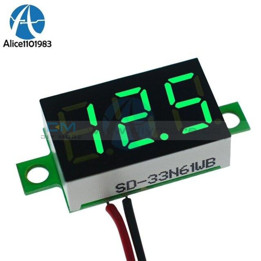 0.36 Inch Red Blue Green White Mini Digital Led Display Voltmeter Panel Voltage Meter 3 Digit