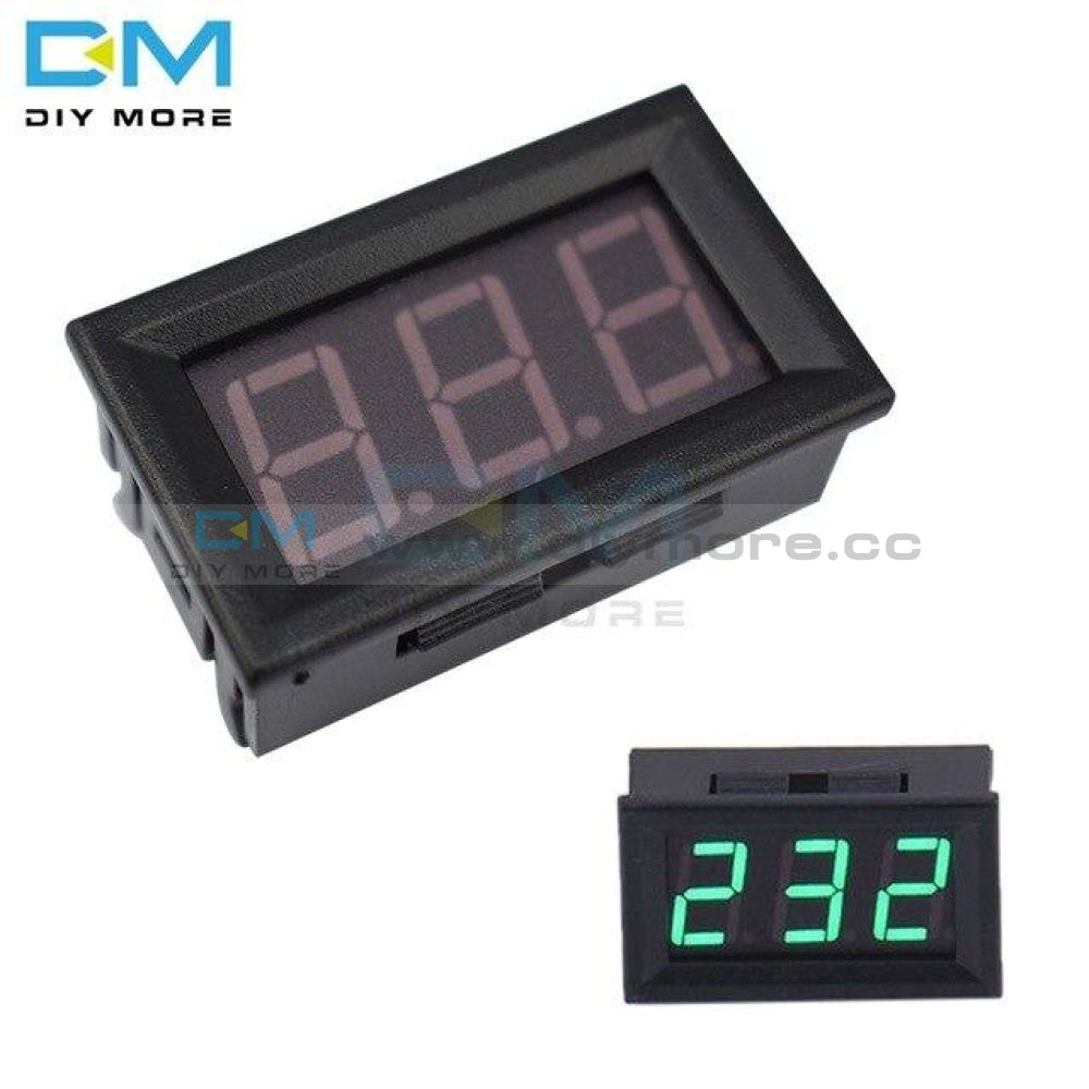 Red Blue Green Digital Led 2 Wire 0.56 Inch Dc Voltmeter Ac 70V 500V Home Use Voltage Display With