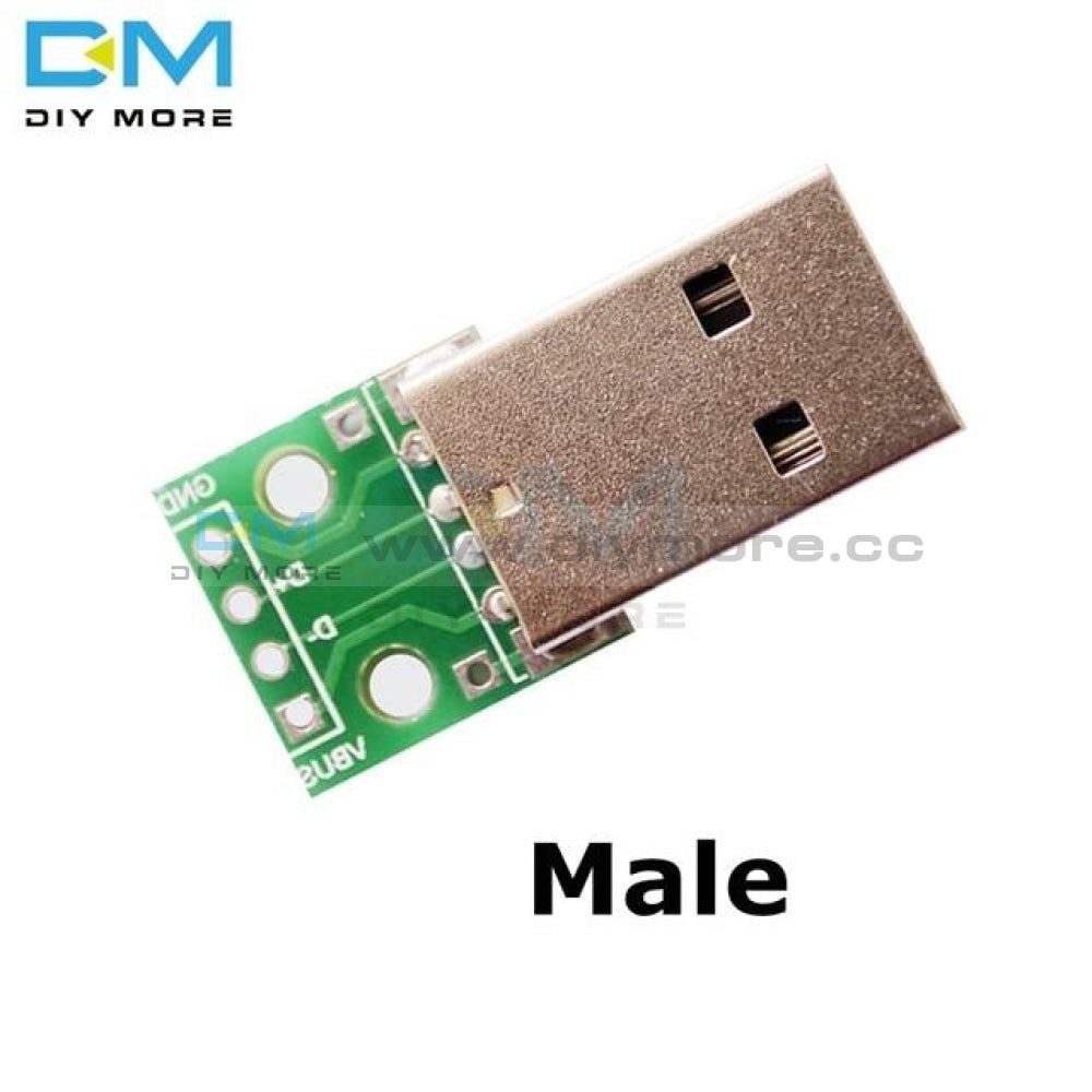 Mini/micro Usb To Dip Type A Female/ Male Adapter Converter For 2.54Mm Pcb Board Diy Power Supply