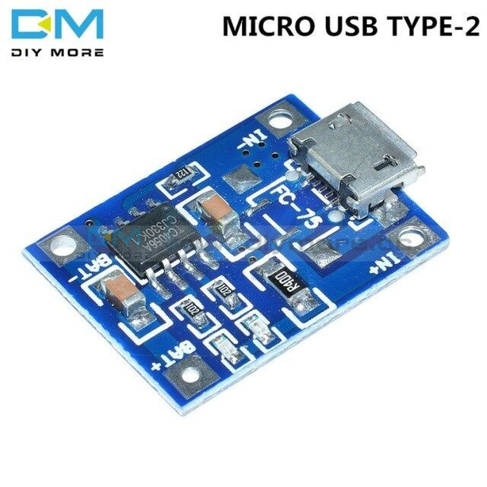 5Pc Type C/micro/mini Usb 5V 1A Li Ion 18650 Tc4056A Lithium Battery Charging Board Charger Module