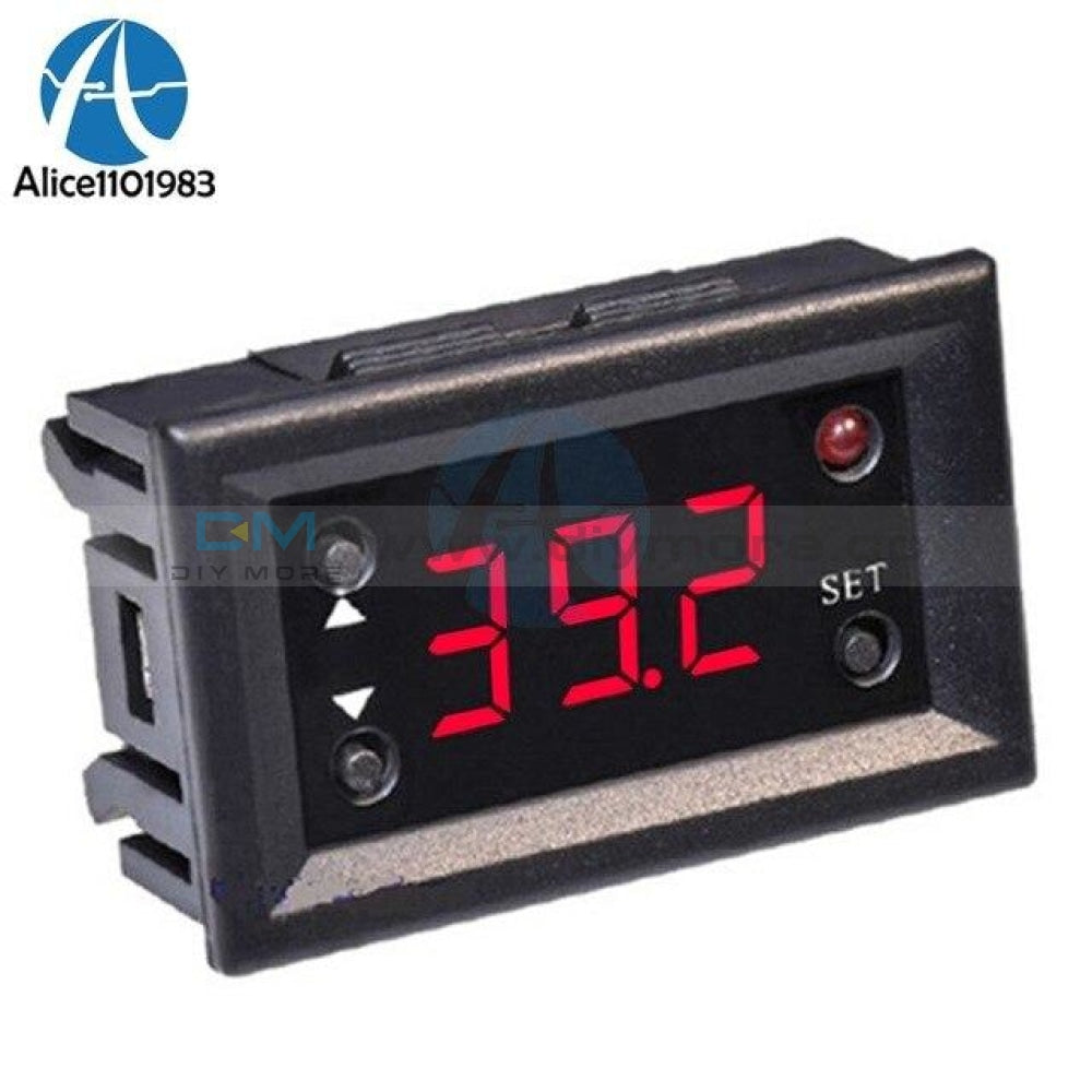 W1218 Digital Thermostat Temperature Controller Regulator For Incubator Termostat With Ntc Probe Red