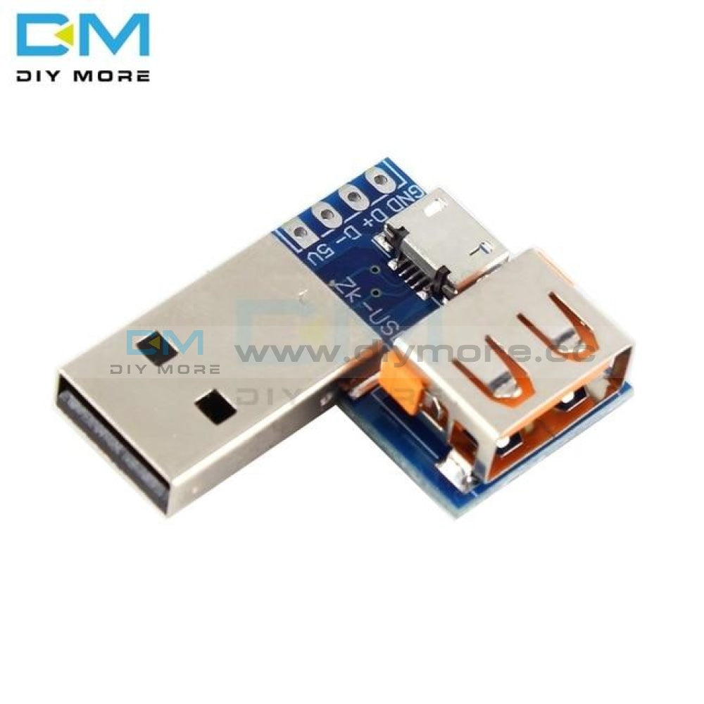 Dc 5V 2.54Mm Type C Usb Converter Standard Female To Male Micro 4P Interface Terminal Adapter Board