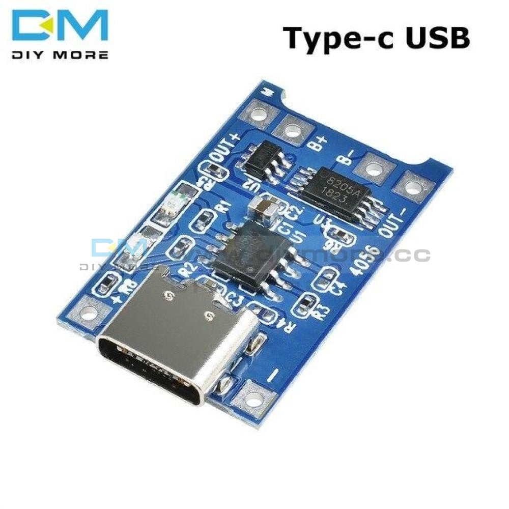 5Pc Type C/micro/mini Usb 5V 1A Li Ion 18650 Tc4056A Lithium Battery Charging Board Charger Module