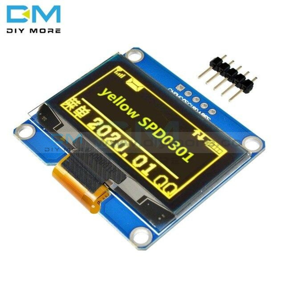 Ips 1.54 Inch 5Pin Oled Screen Display Module White Blue Yellow 128X64 Spi Interface Spd0301 Driver