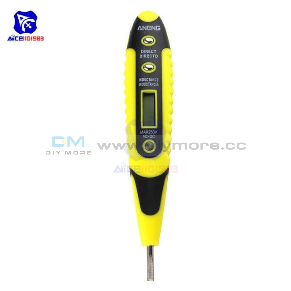 Lcd Digital Display Voltage Detector Tester Tool Ac Dc Electric Test Pen 12 220V With Led Light 250V